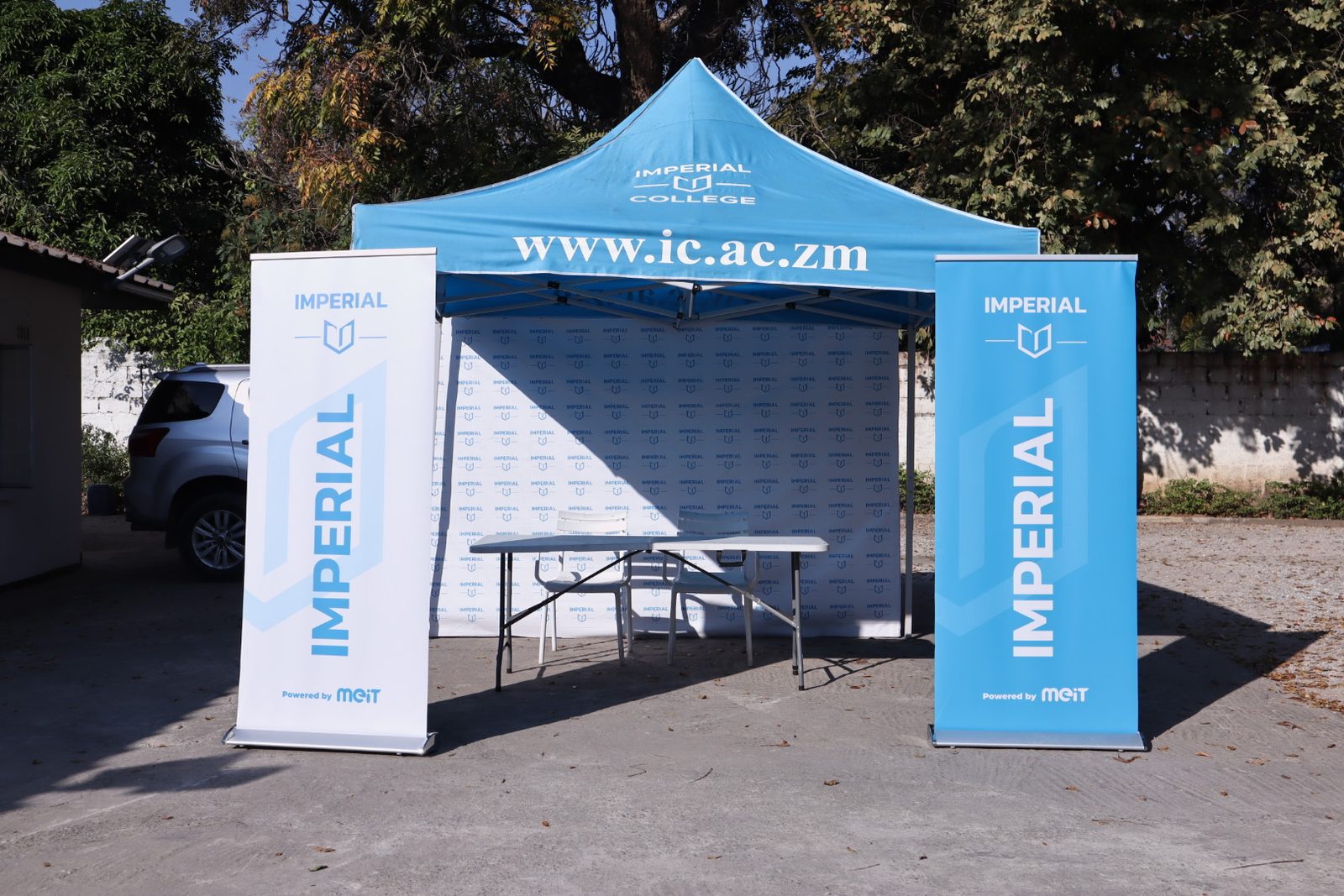 Imperial College outdoor training stand
